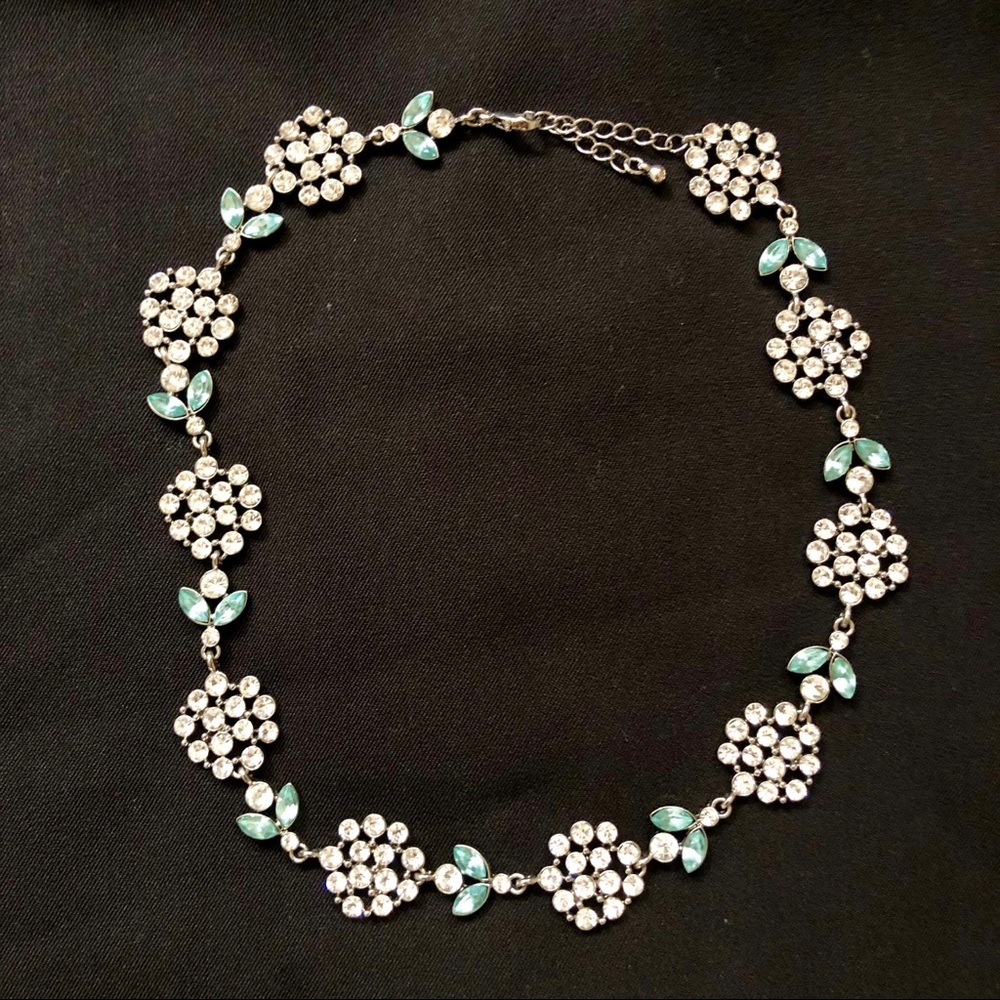 Flower Rhinestone Necklace
